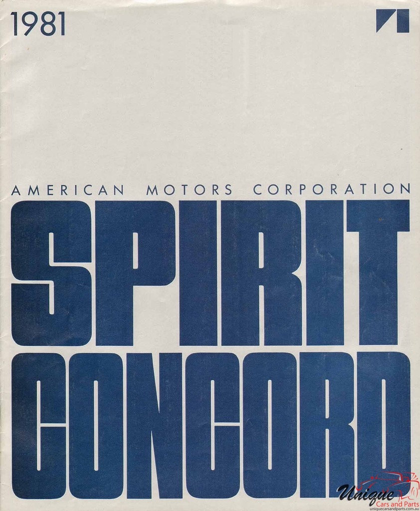 1981 AMC Spirit and Concord Brochure